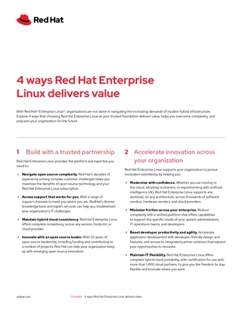 Red Hat - Q2'26 - 4 ways Red Hat Enterprise Linux delivers value ...